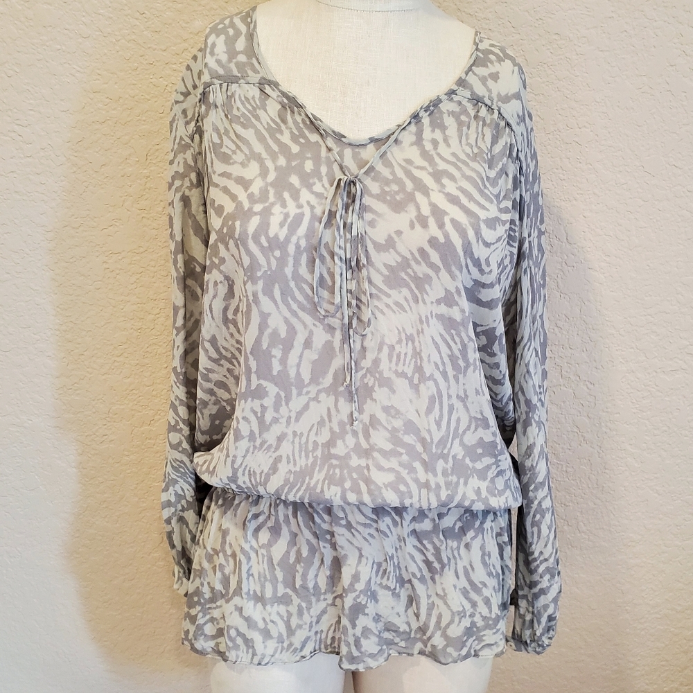 HAUTE HIPPIE Peasant Blouse Top - Picture 4 of 4